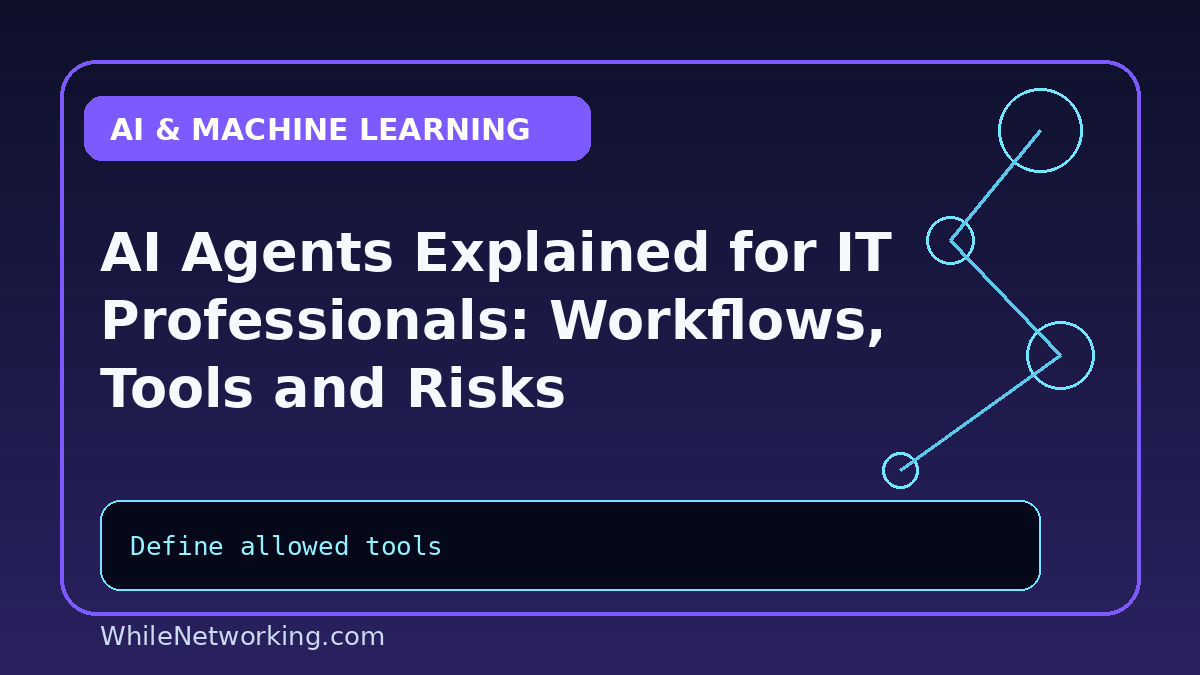AI Agents Explained for IT Professionals: Workflows, Tools and Risks