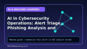AI in Cybersecurity Operations: Alert Triage, Phishing Analysis and Incident Notes