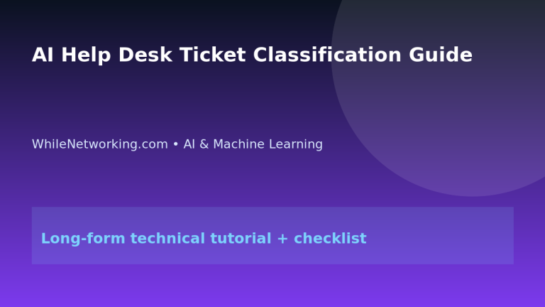 AI Help Desk Ticket Classification Guide featured image