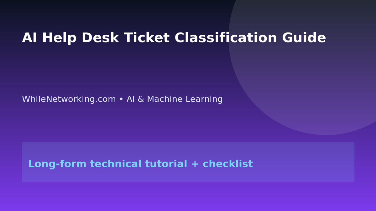 AI Help Desk Ticket Classification Guide featured image