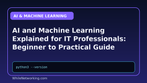 AI and Machine Learning Explained for IT Professionals: Beginner to Practical Guide