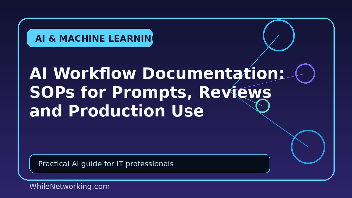 AI Workflow Documentation: SOPs for Prompts, Reviews and Production Use