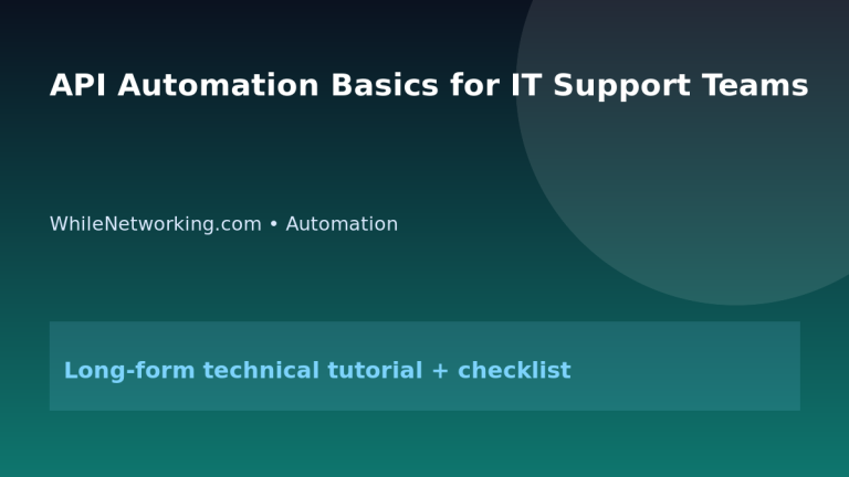 API Automation Basics for IT Support Teams featured image
