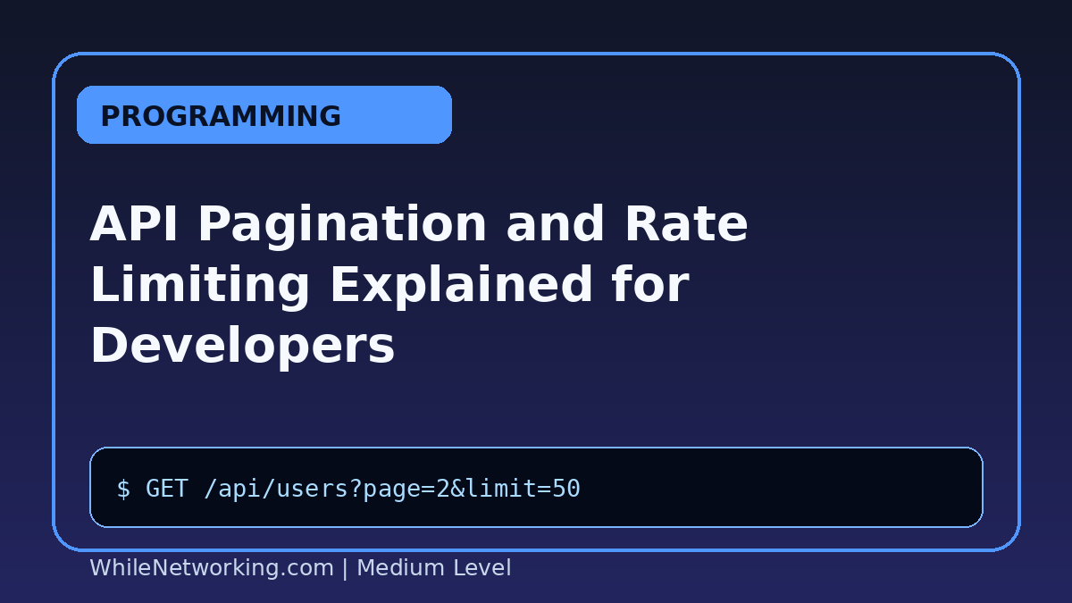 API Pagination and Rate Limiting Explained for Developers