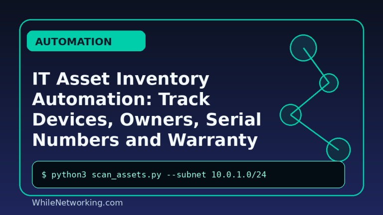 IT Asset Inventory Automation: Track Devices, Owners, Serial Numbers and Warranty