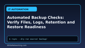 Automated Backup Checks: Verify Files, Logs, Retention and Restore Readiness