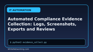 Automated Compliance Evidence Collection: Logs, Screenshots, Exports and Reviews