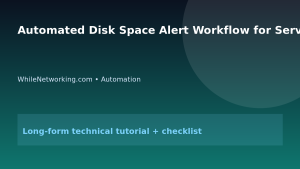 Automated Disk Space Alert Workflow for Servers featured image