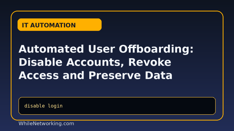 Automated User Offboarding: Disable Accounts, Revoke Access and Preserve Data featured image