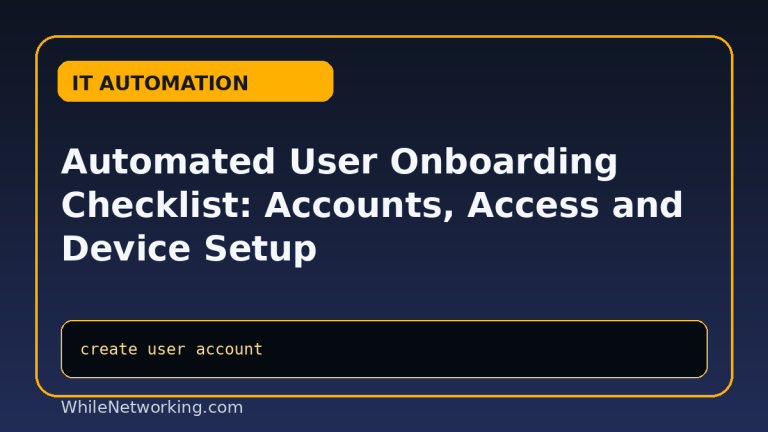 Automated User Onboarding Checklist: Accounts, Access and Device Setup featured image