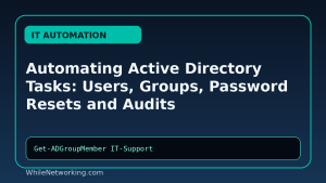 Automating Active Directory Tasks: Users, Groups, Password Resets and Audits