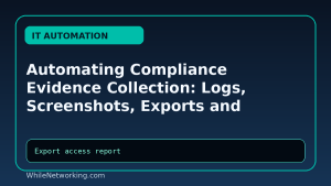 Automating Compliance Evidence Collection: Logs, Screenshots, Exports and Reports
