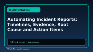 Automating Incident Reports: Timelines, Evidence, Root Cause and Action Items