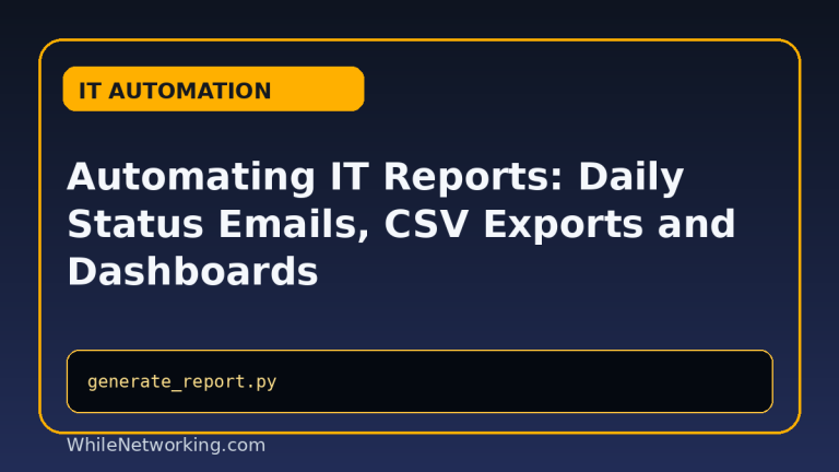 Automating IT Reports: Daily Status Emails, CSV Exports and Dashboards featured image