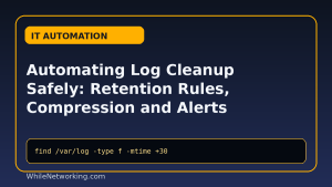 Automating Log Cleanup Safely: Retention Rules, Compression and Alerts featured image