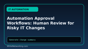 Automation Approval Workflows: Human Review for Risky IT Changes