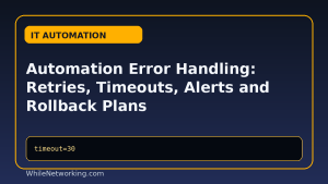 Automation Error Handling: Retries, Timeouts, Alerts and Rollback Plans featured image