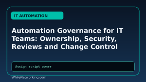 Automation Governance for IT Teams: Ownership, Security, Reviews and Change Control