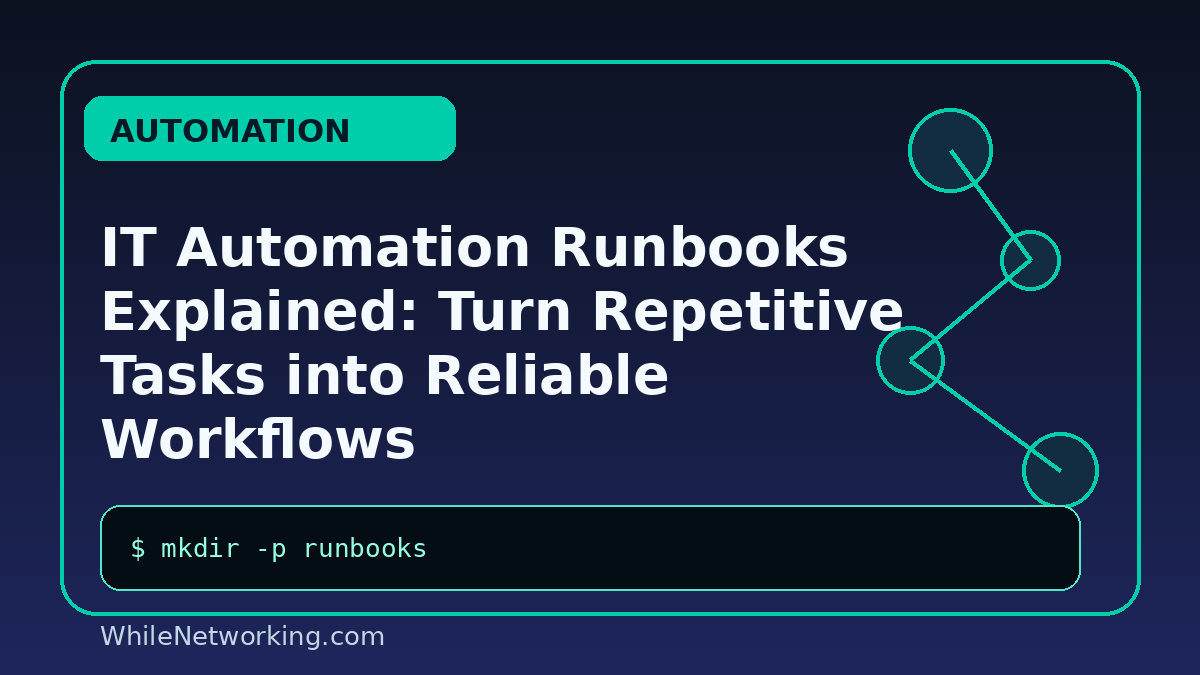 IT Automation Runbooks Explained: Turn Repetitive Tasks into Reliable Workflows