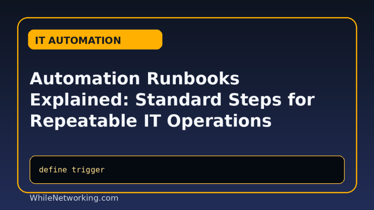 Automation Runbooks Explained: Standard Steps for Repeatable IT Operations featured image