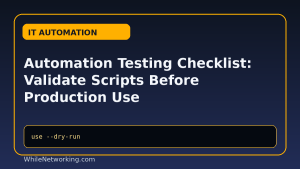 Automation Testing Checklist: Validate Scripts Before Production Use featured image