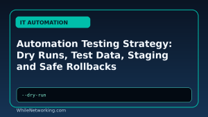 Automation Testing Strategy: Dry Runs, Test Data, Staging and Safe Rollbacks