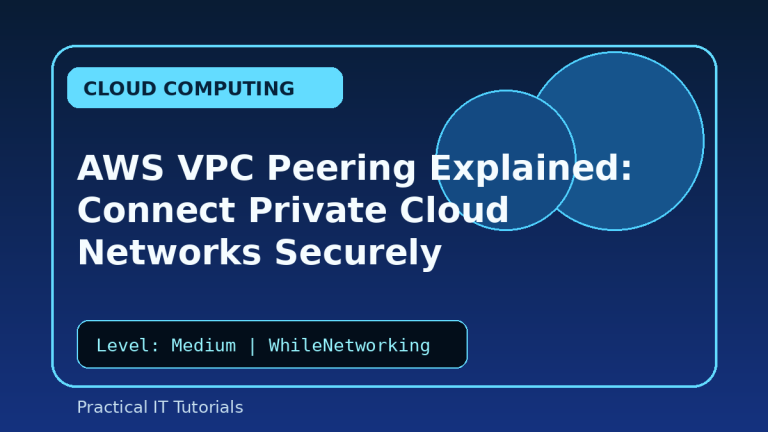 aws vpc peering connect private cloud networks
