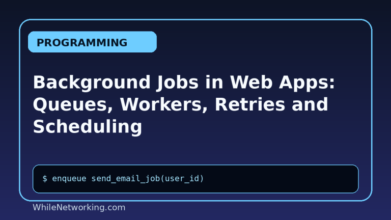 Background Jobs in Web Apps: Queues, Workers, Retries and Scheduling