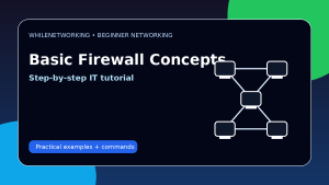 Basic firewall concepts explained for IT beginners networking tutorial