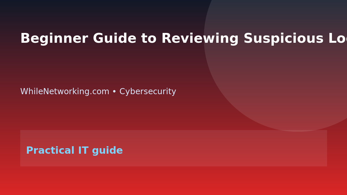 Beginner Guide to Reviewing Suspicious Login Alerts featured image