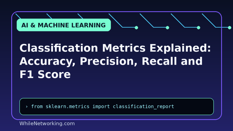 Classification Metrics Explained: Accuracy, Precision, Recall and F1 Score