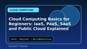 Cloud Computing Basics for Beginners: IaaS, PaaS, SaaS and Public Cloud Explained