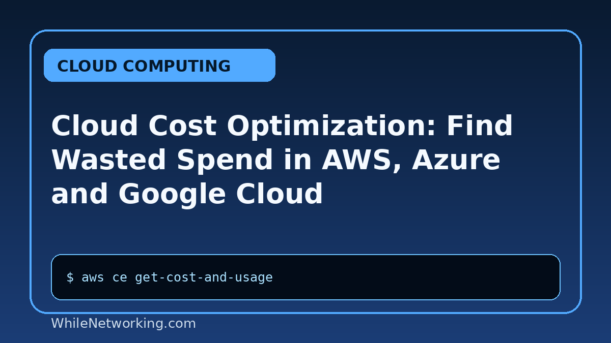 Cloud Cost Optimization: Find Wasted Spend in AWS, Azure and Google Cloud