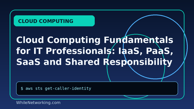 Cloud Computing Fundamentals for IT Professionals: IaaS, PaaS, SaaS and Shared Responsibility