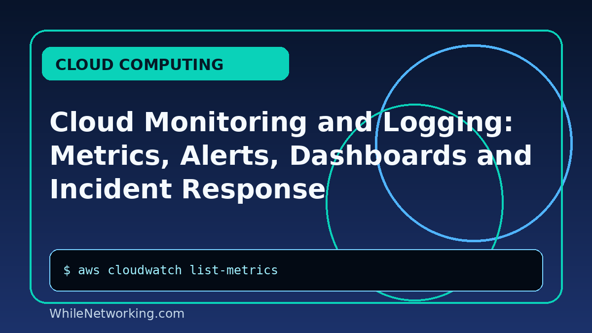 Cloud Monitoring and Logging: Metrics, Alerts, Dashboards and Incident Response