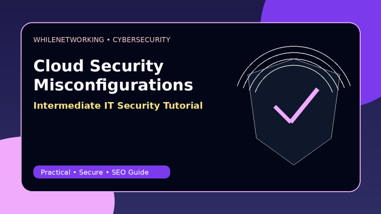 Cloud security misconfigurations common risks and prevention guide