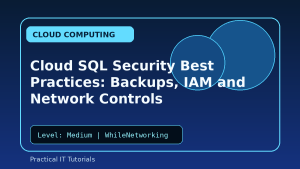 Cloud SQL Security Best Practices: Backups, IAM and Network Controls