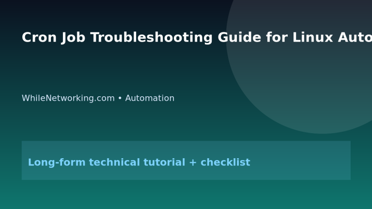 Cron Job Troubleshooting Guide for Linux Automation featured image