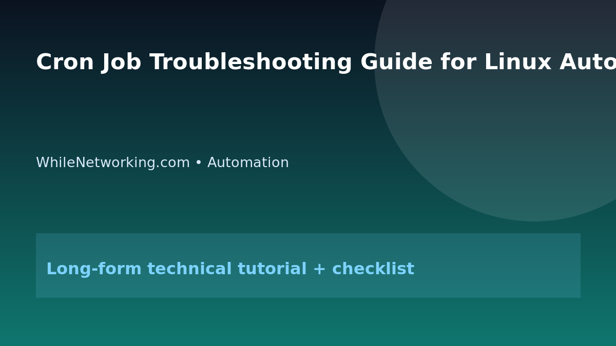 Cron Job Troubleshooting Guide for Linux Automation featured image