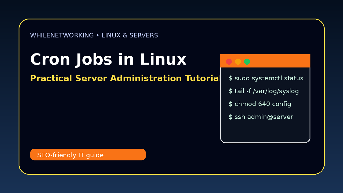 Cron jobs in Linux automate server tasks practical examples tutorial