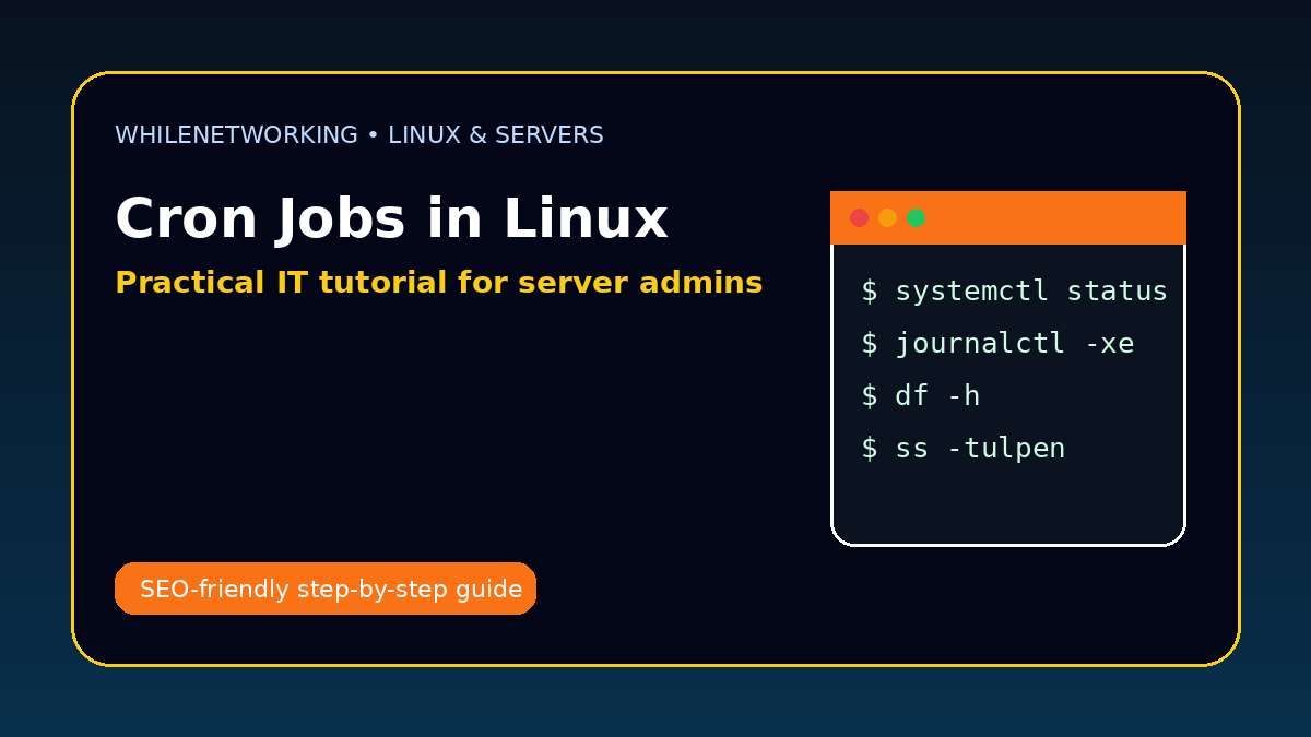 Cron jobs in Linux explained schedule scripts automate server tasks