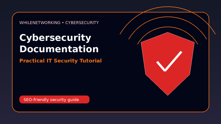 Cybersecurity documentation for IT support before incident tutorial