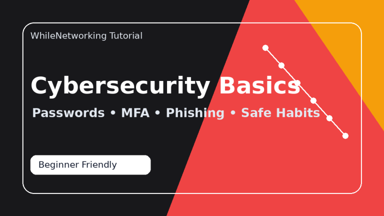 Cybersecurity basics tutorial featured image: passwords, MFA and phishing