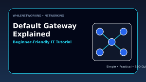 Default gateway explained beginner networking troubleshooting tutorial