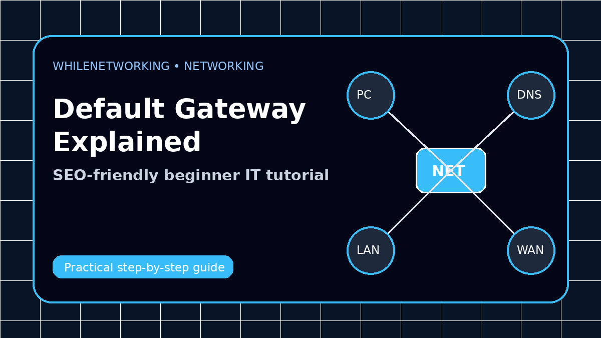 Default gateway explained networking tutorial with router and devices diagram