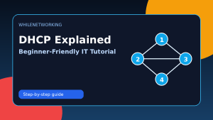 DHCP explained beginner tutorial showing automatic IP address assignment
