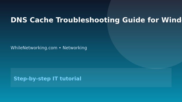 DNS Cache Troubleshooting Guide for Windows Linux and macOS featured image