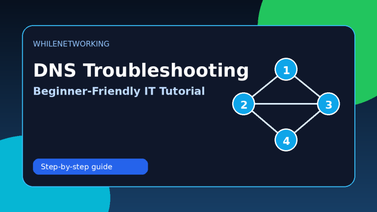 DNS troubleshooting tutorial for IT support website not loading issue