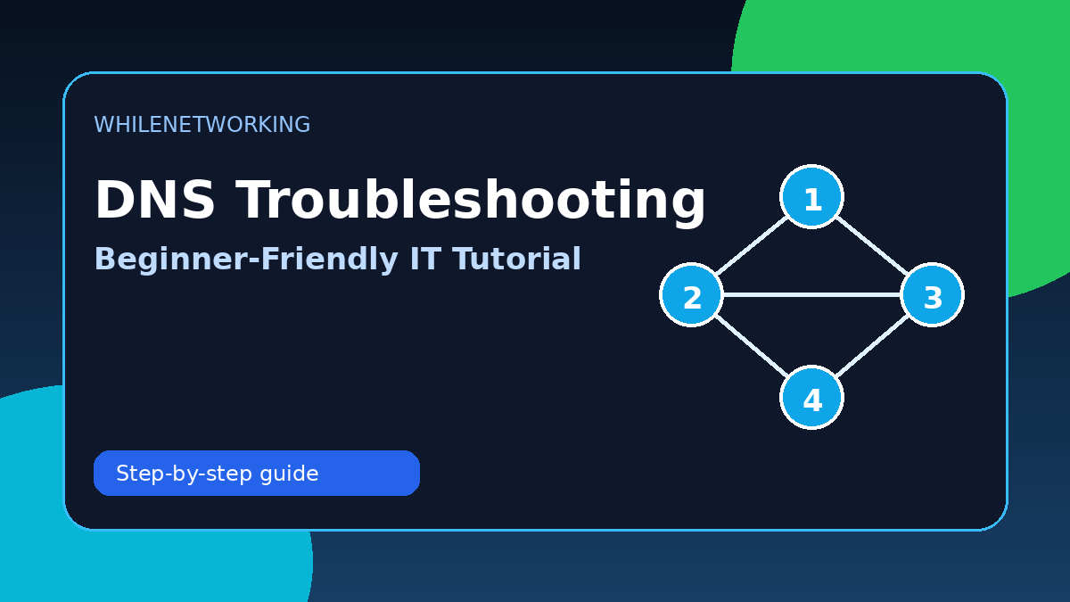 DNS troubleshooting tutorial for IT support website not loading issue