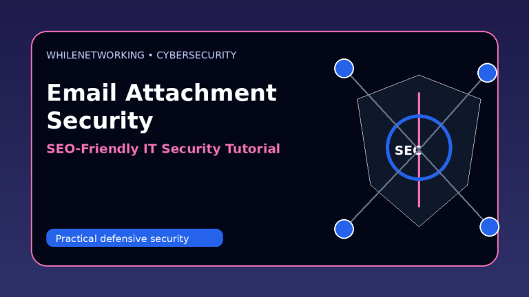 Email attachment security safe handling guide for IT support and office users